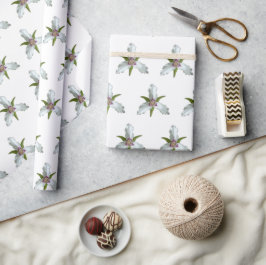 Presente Papel para enrolar Primavera de flor selvagem pint