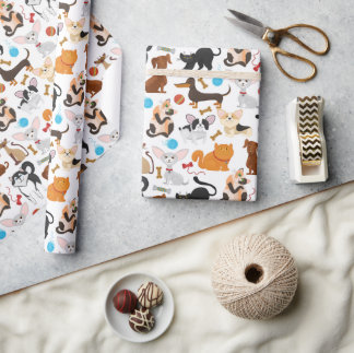Presente Papel para moldagem de gatos e cães