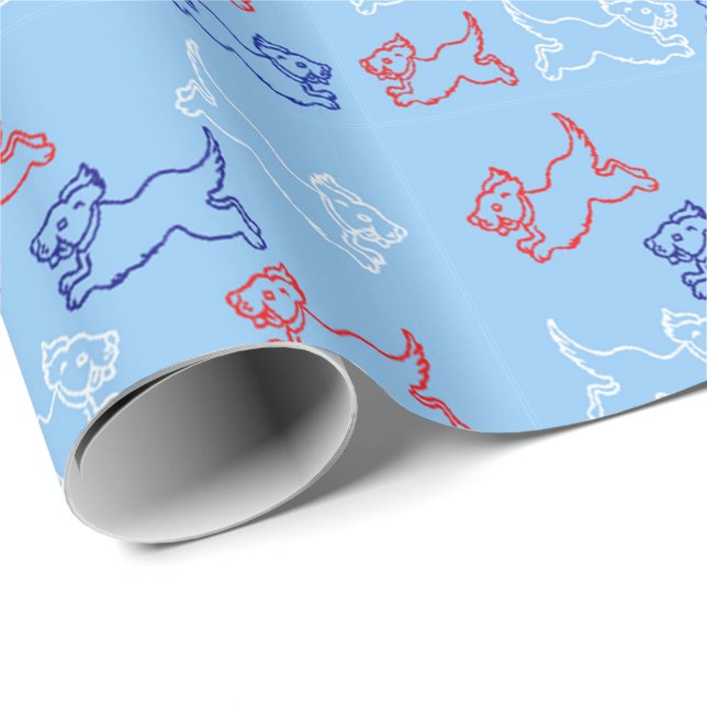 Presente Papel para Presença de Arte Canina - Personalizar  (Ponta do rolo)