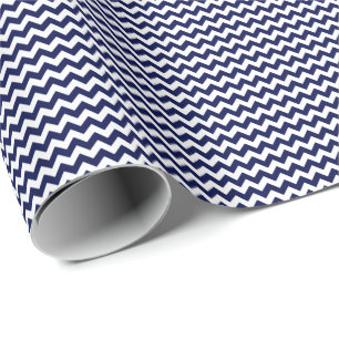 Presente Papel pequeno do azul marinho e o branco de