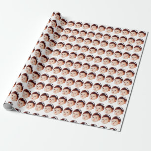 Presente Papel personalizado de empacotamento de fotos