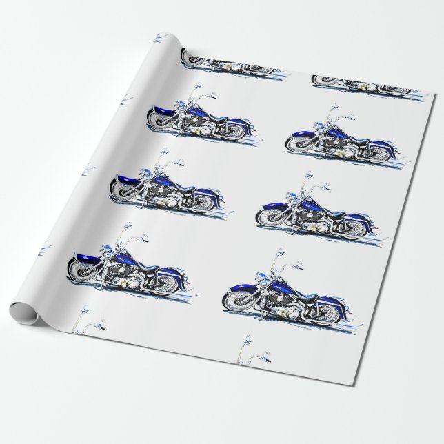 Presente Papel personalizado de enrolamento de motociclos (Desenrolado)