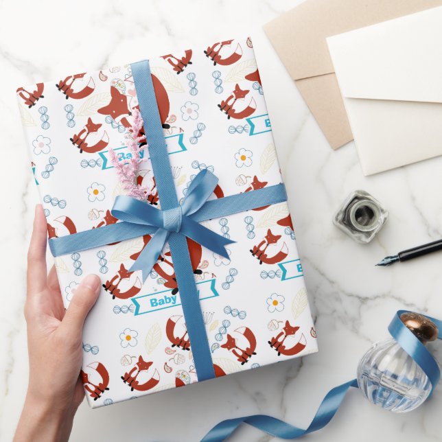 Presente Papel personalizado de enrolamento do Baby Boy (Presentear)