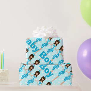 Presente Papel personalizado de enrolamento do Baby Boy