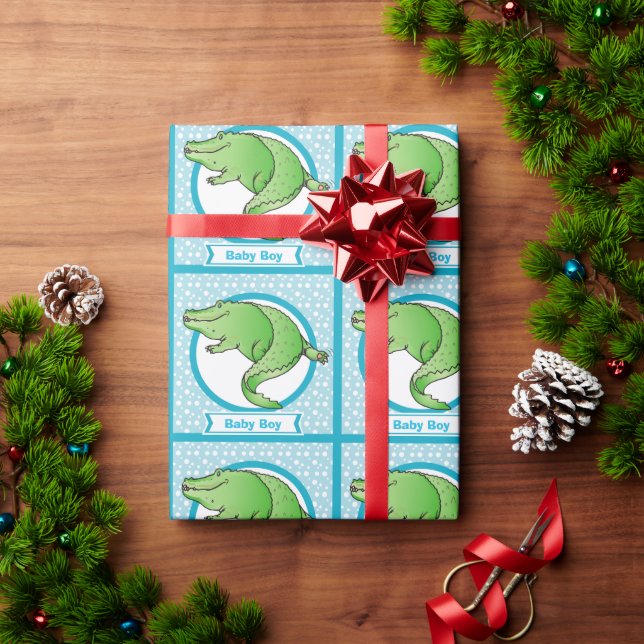 Presente Papel personalizado de enrolamento do Baby Boy (Presente de Natal)