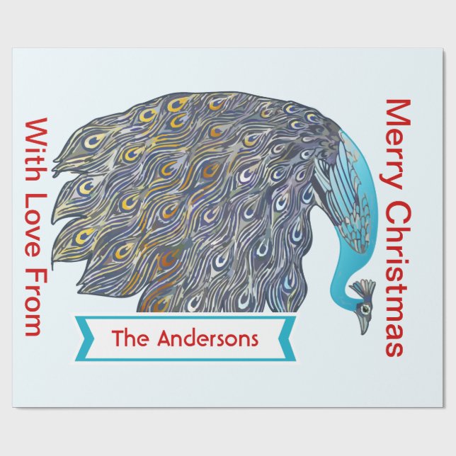 Presente Papel personalizado de moldagem de feriado de peac (Aberto)