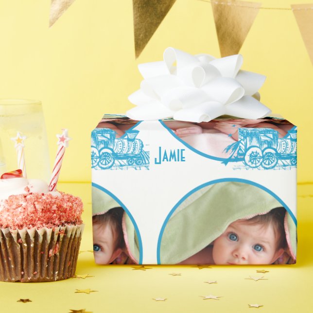 Presente Papel personalizado de moldagem de fotos para bebê (Festa de aniversário)