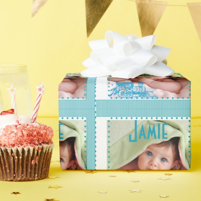 Presente Papel personalizado de moldagem de fotos para bebê (Festa de aniversário)