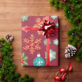 Presente Papel personalizado de moldagem de Natal