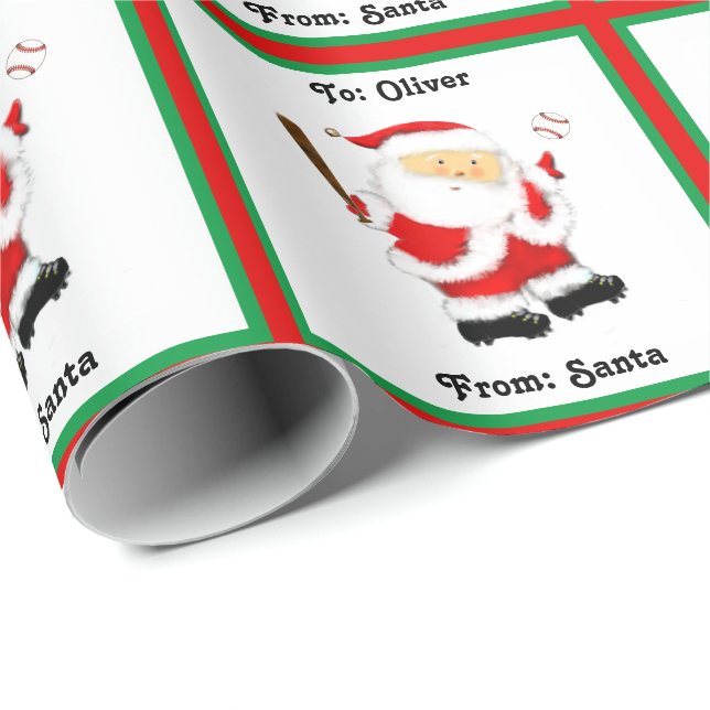 Presente Papel personalizado de moldagem de natal com beise (Ponta do rolo)