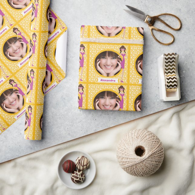 Presente Papel Personalizado de Moldagem Fotográfica para M (Artesanato)