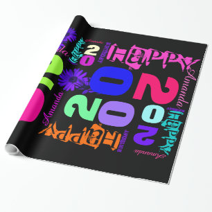 Presente Papel personalizado para 20 de aniversário POP de