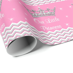 Presente Papel personalizado rosa da princesa papel de