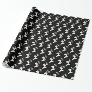 Presente Papel ronco ronco do cão de trenó do filhote de