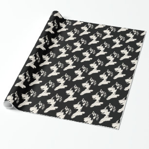 Presente Papel ronco ronco do cão de trenó do filhote de