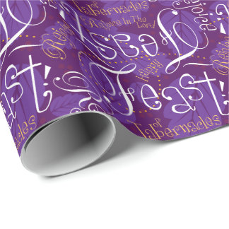 Presente Papel roxo do banquete de Scatterletter