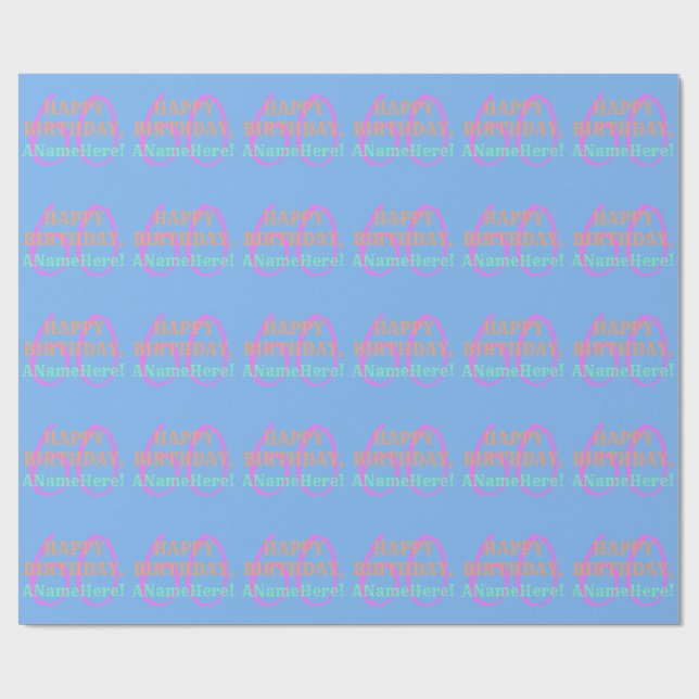 Presente Papel simples de enrolamento de aniversário de 60  (Aberto)