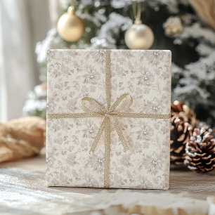 Presente Papel tradicional de enrolamento de Natal cor-de-r