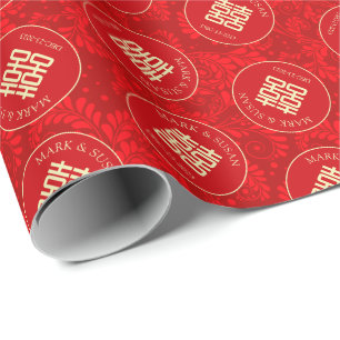 Presente Papel Tradicional de Invasão de Casamento Chinês