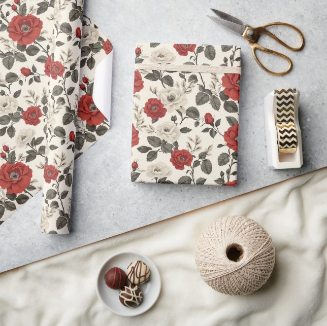 Presente Papel único de moldagem moderna Rosa (Artesanato)