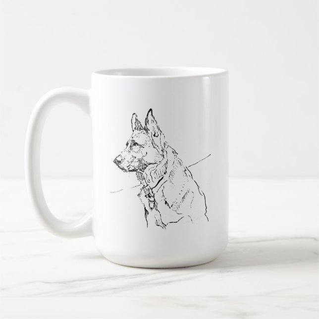 Presente para Amante de Cachorros, Caneca de Café  (Esquerda)