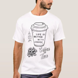 Presente para Amante de Café: Design de Camiseta X