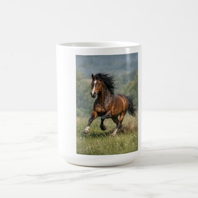 Presente para Amante de Cavalos Caneca de Café Cav (Centro)
