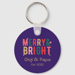 Presente para Avós Gigi e Papai Avós Chaveiro