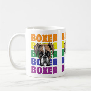 Presente para o amante do cachorro Boxer caneca de