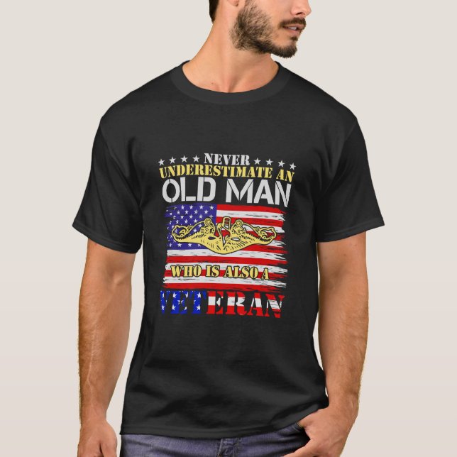 Presente para o vovô | Quem ama T-Shirt do exércit (Frente)