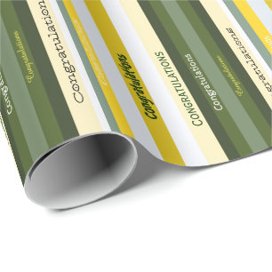 Presente Parabéns Rascunho de Oferta de Papel de Faixa