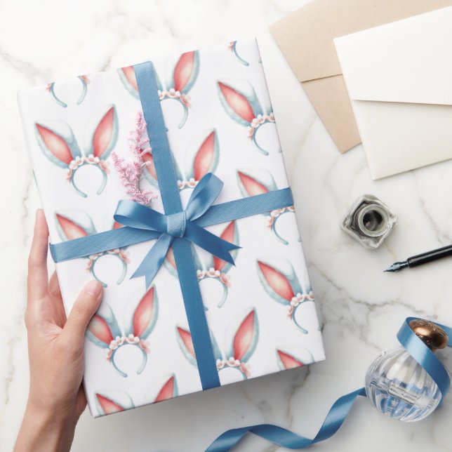 Presente Páscoa Bunny Ears | Papel de enrolamento Hoppy Hol (Presentear)