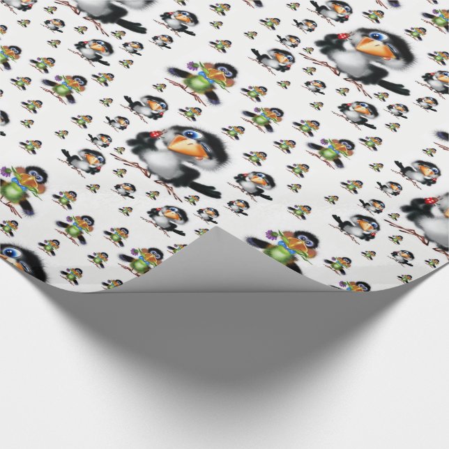 Presente Pássaros de papel para enrolar (Ponta)