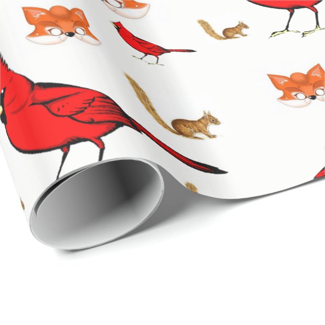 Presente Pássaros de papel para enrolar (Ponta do rolo)