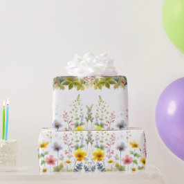 Presente Pastel Watercolor Papel de Mola Floral de Flores S