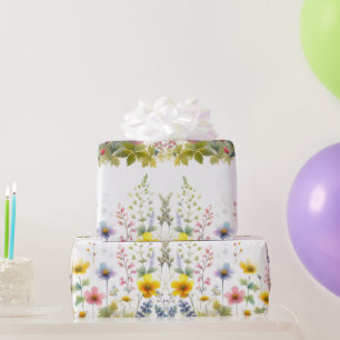 Presente Pastel Watercolor Papel de Mola Floral de Flores S