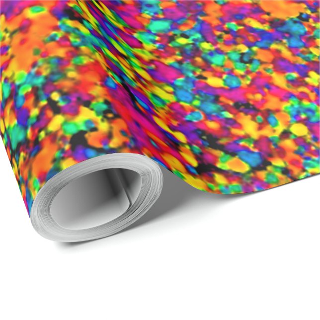 Presente Pequeno Splatter - Papel de empacotamento (Ponta do rolo)