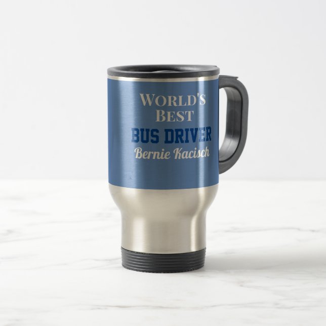 Presente personalizado! A melhor Caneca de viagem  (Frente Esquerda)