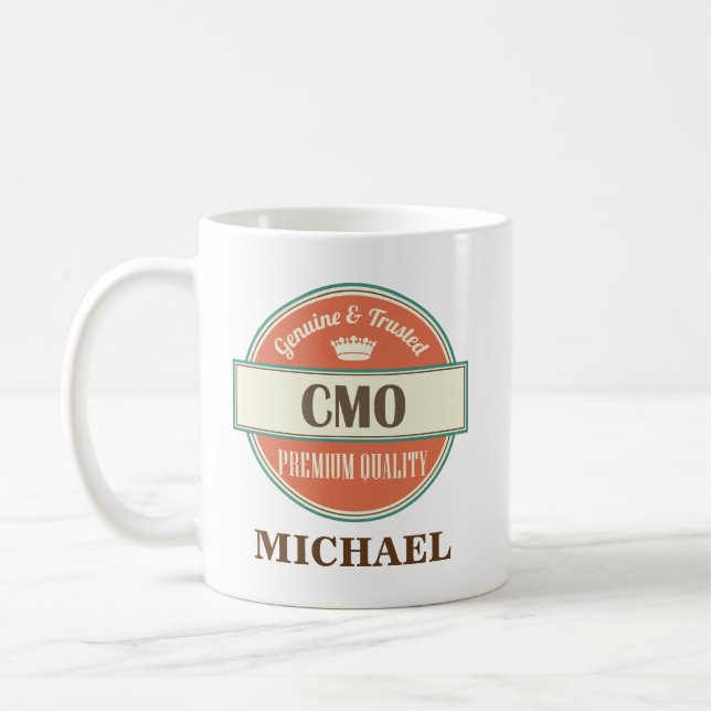 Presente personalizado CMO da caneca do escritório (Esquerda)
