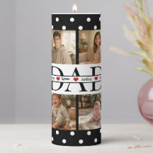 Presente Personalizado de 4 Fotos com Pontos Preto
