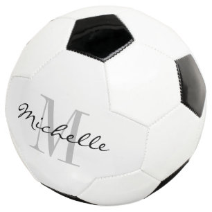 Presente personalizado de bola de futebol monogram