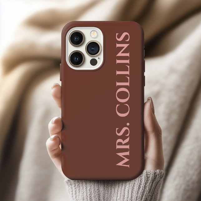 Presente Personalizado de Novo Sobrenome para Espo (Bachelorette Party Phone Case – Personalized Bridal Gift and Wedding Souvenir)