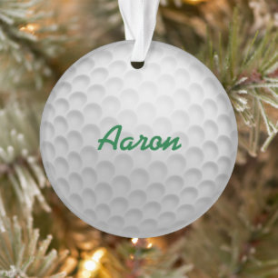 Presente Personalizado de Ornamento de Golfe