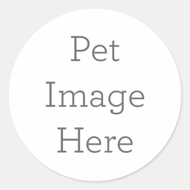 Presente personalizado do adesivo Pet Image (Frente)