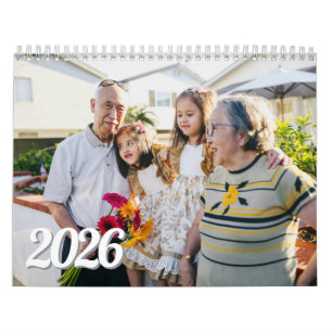 Presente personalizado no calendário de fotos para