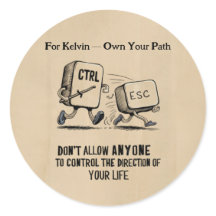 Presente Personalizado Para Kelvin Seu Autocolante