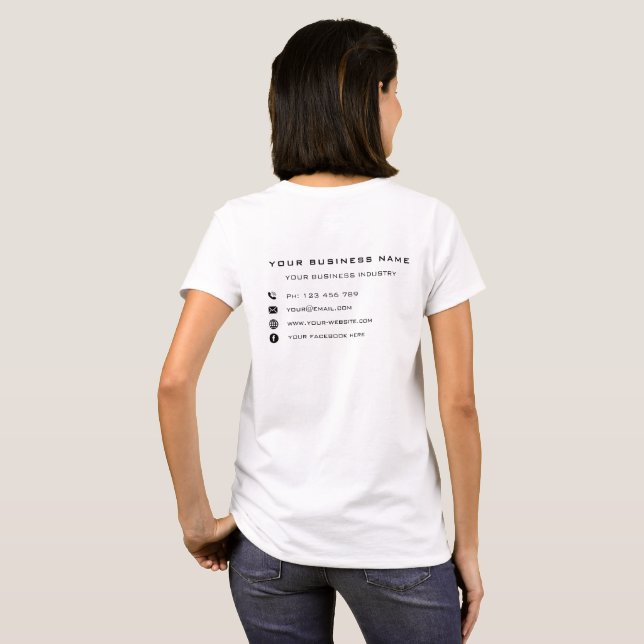 Presente personalizado para o T-Shirt Promocional  (Parte Traseira Completa)