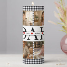 Presente Personalizado para Pai Colagem de 4 Fotos