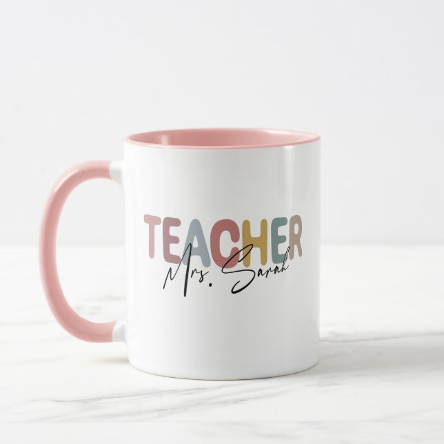 Presente Personalizado para Professor, Caneca de N (Esquerda)