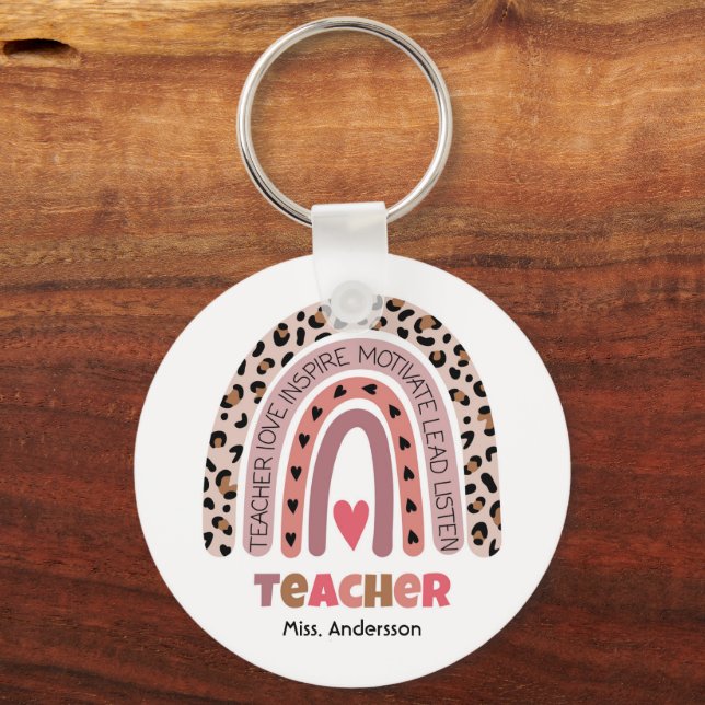 Presente Personalizado para Professor, Chaveiro de (Frente)